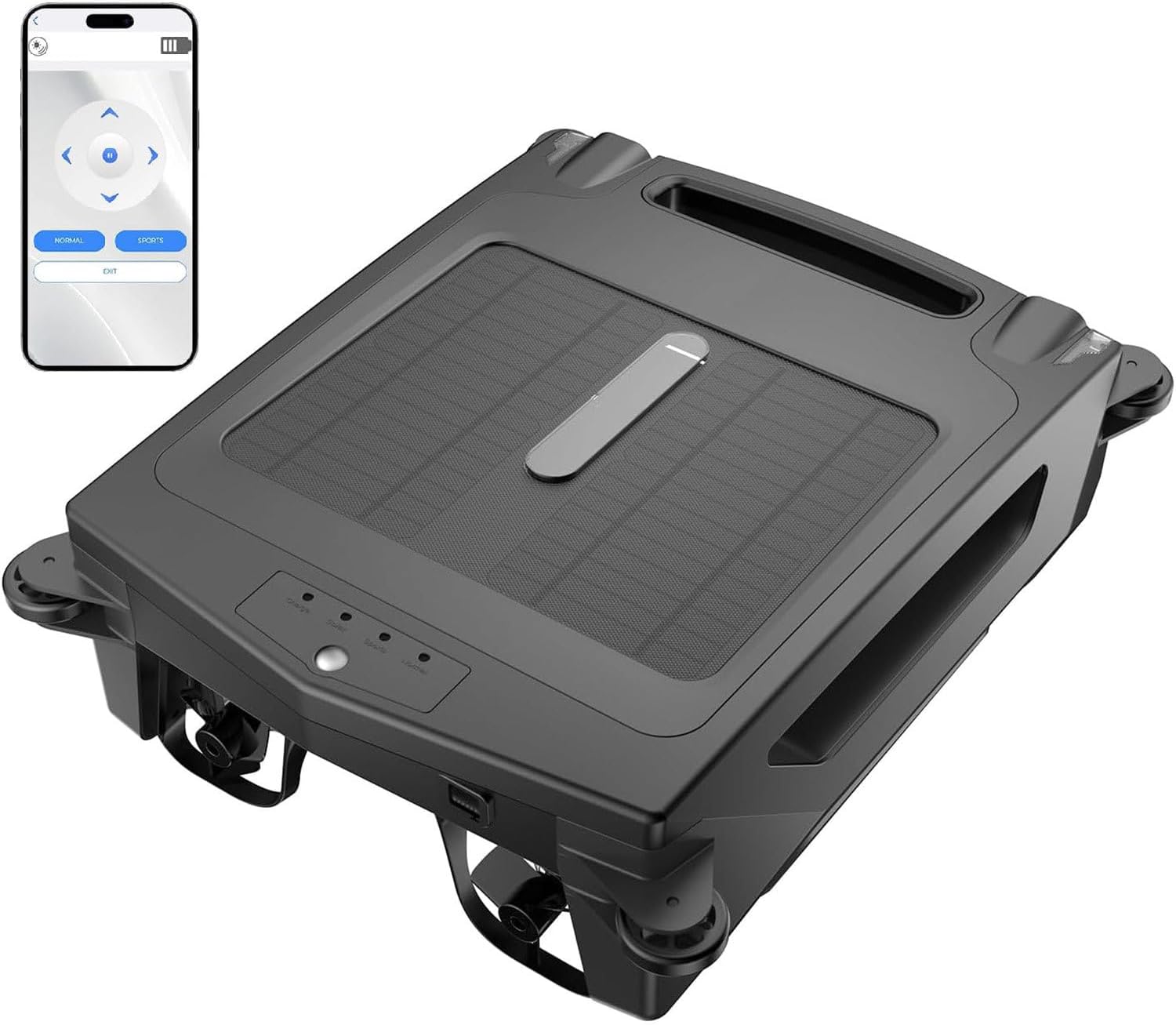 Cordless Pool Vacuum, Pool Skimmer Cleaner with APP Support, with Dual Charging Options, Portable Self-Parking Auto-Turn, Pool Vacum for Above Ground Pool