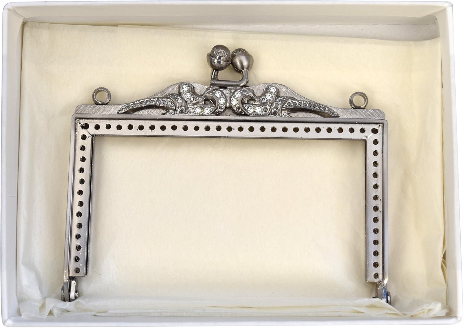 TOHO KS-4MS Bead Weave Metal Fittings, Tip, Length: Approx. 3.7 inches (9.5 cm), Brushed Silver, 1 Piece