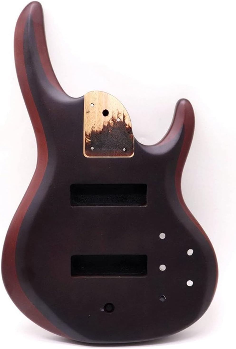 TSTS Hickory Skin Electric Bass Guitar Body Okoume Wood Use with 24 Fret Guitar Neck Guitar DIY Accessory