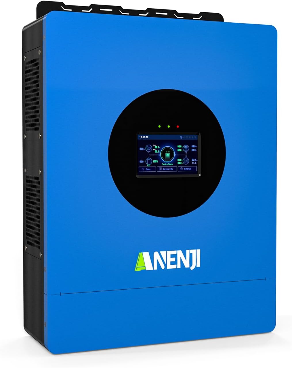 Hybrid Solar Inverter 6KW 48V Split Phase 120V Dual MPPT Charger Parallel,Max PV Charging Current 120A,Max. PV Input 9KW 500VDC, Support 6 Units Parallel for Lead Acid, Li, Batteryless Run