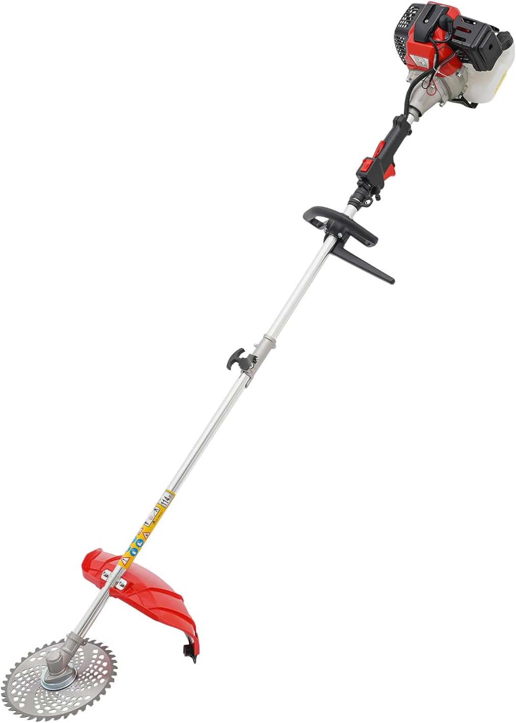 Powerful 52cc 2-Stroke Gas Powered Multi-Functional Brush Cutter, Pole Saw Gas Powered, 16-Foot Reach 42.7CC 2-Cycle 10-Inch Bar Cordless Extendable Long Trimmer Power Gasoline Chainsaw