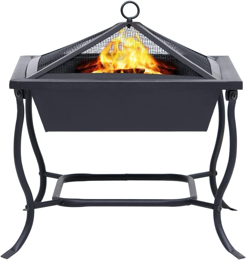 SKM Fire Pit Black 17.7
