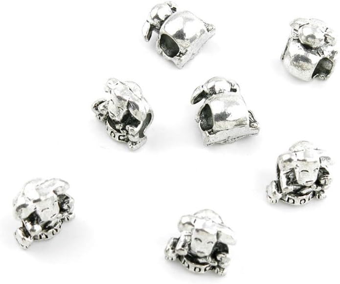 Jewelry Making Charms Antique Silver Tone Color Jewellery Charme Findingss Bulk Wholesale Suppliers Arts Crafts 834AT Goat Sheep Loose Beads