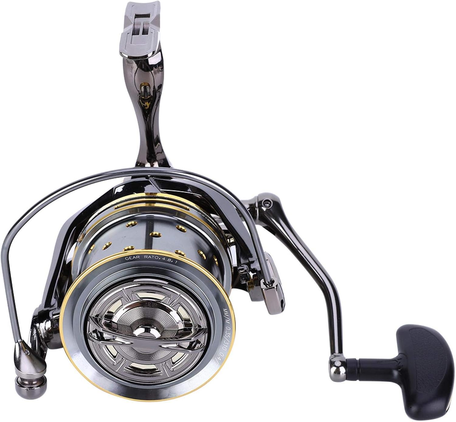 OUKENS Other Fishing Tools and Accessories Fishing Reel, All Metal High Strength Guide Rod Structure Anti-Seawater Spinning Fishing Reel for Long