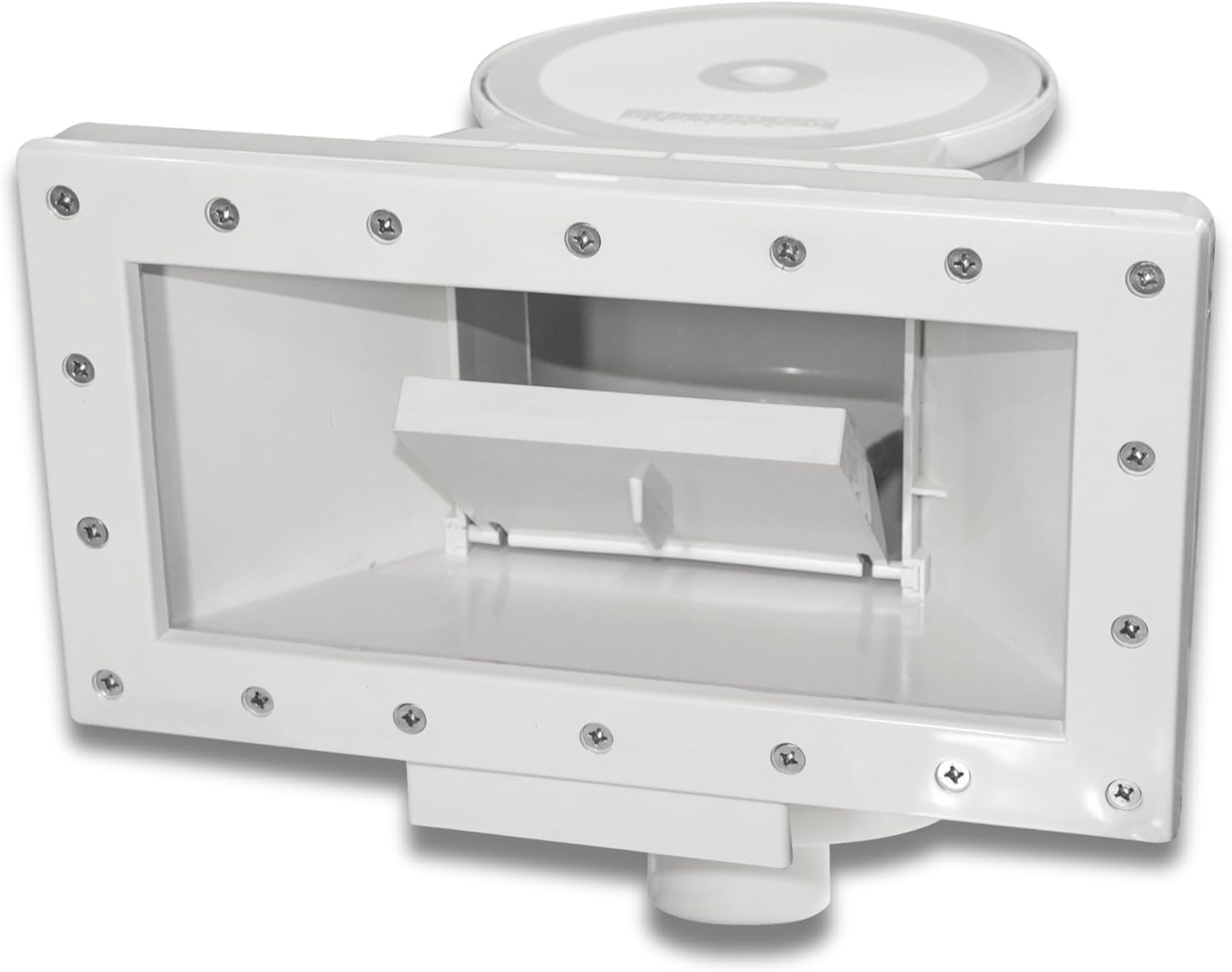 SWIMLINE HYDROTOOLS Standard Wide Mouth Above Ground Pool Skimmer Kit | ALREADY ASSEMBLED | ABS Construction | Pool Skimmer | Wide Mouth | Snap-In & Removable Weir | Above Ground Pool Skimmer