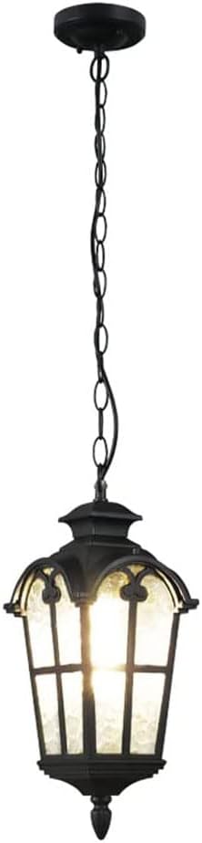 Glass LampShade Pendant Lamping Outdoor Waterproof Industrial Metal Hanging Light Ceiling Lighting Fixtures Farmhouse Patio Porch Decoration Chandelier