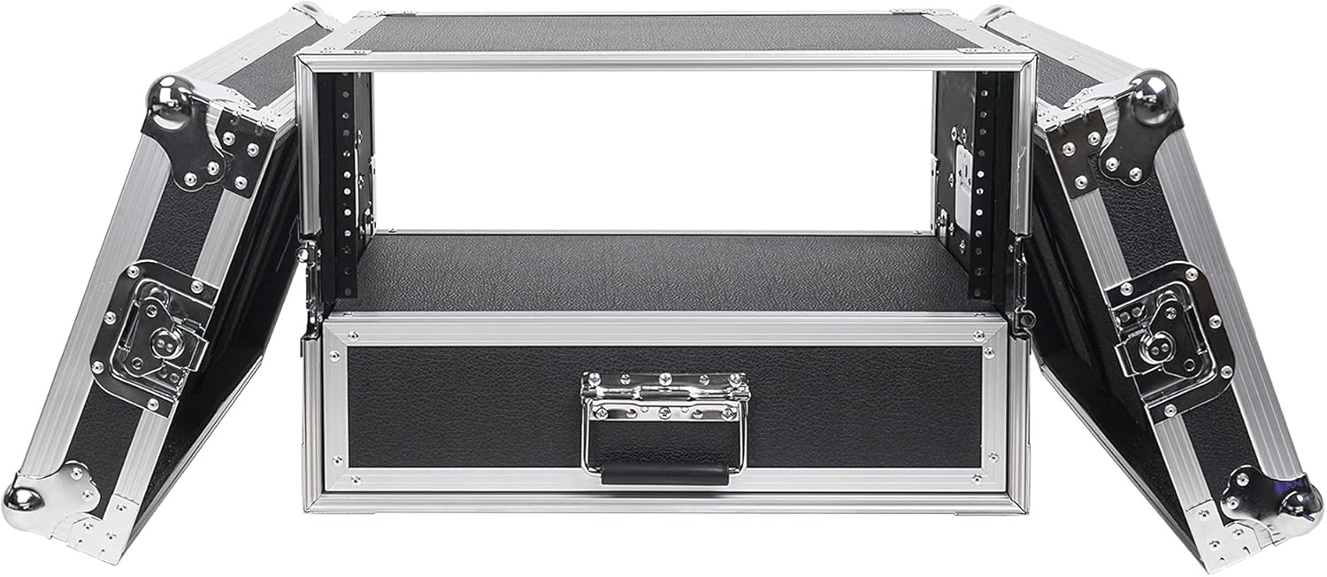 Sound Town 4U Rack Case with 2U Rack Drawer for 19