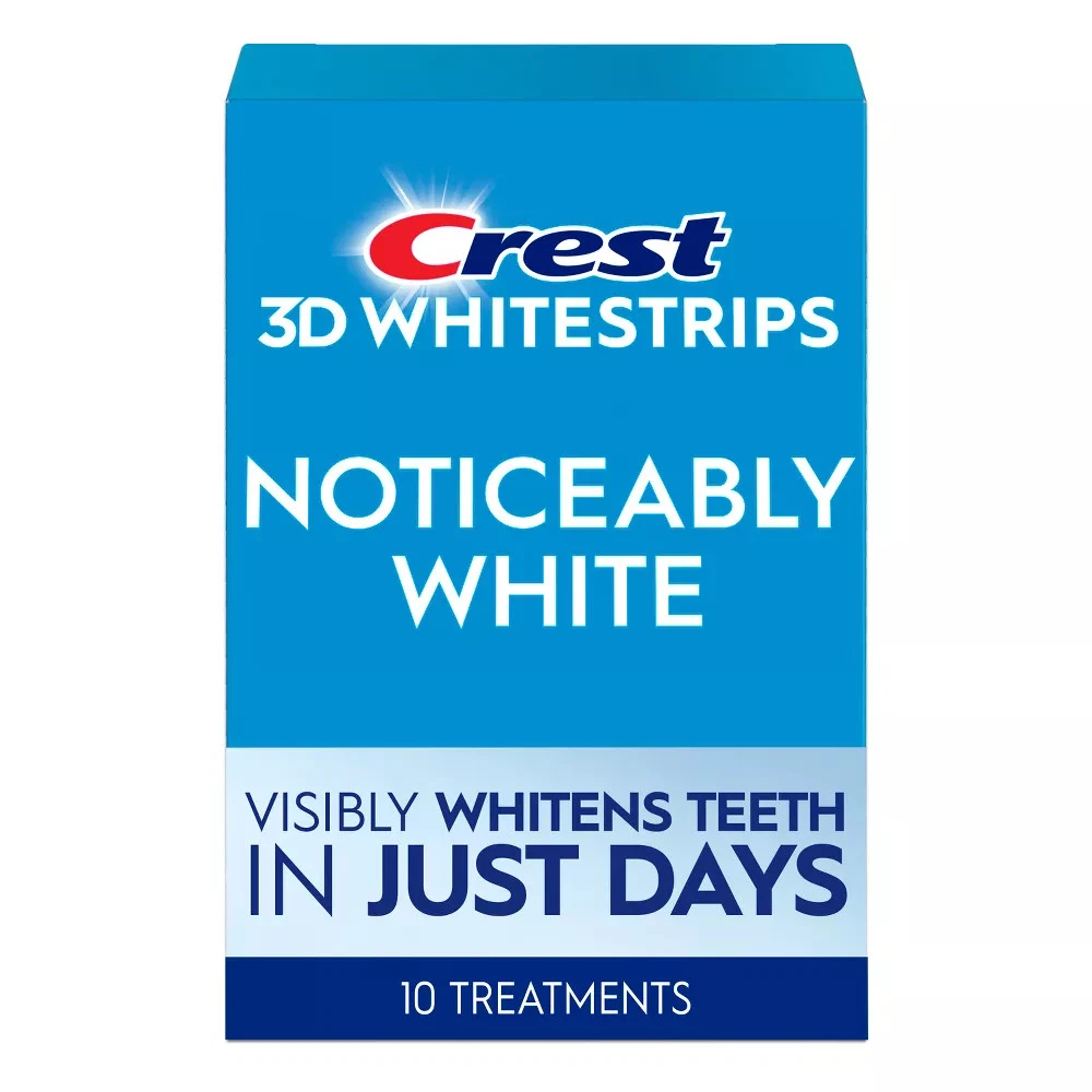 Crest 3D WhiteStrips Noticeably White At-Home Teeth Whitening Kit 10 Count