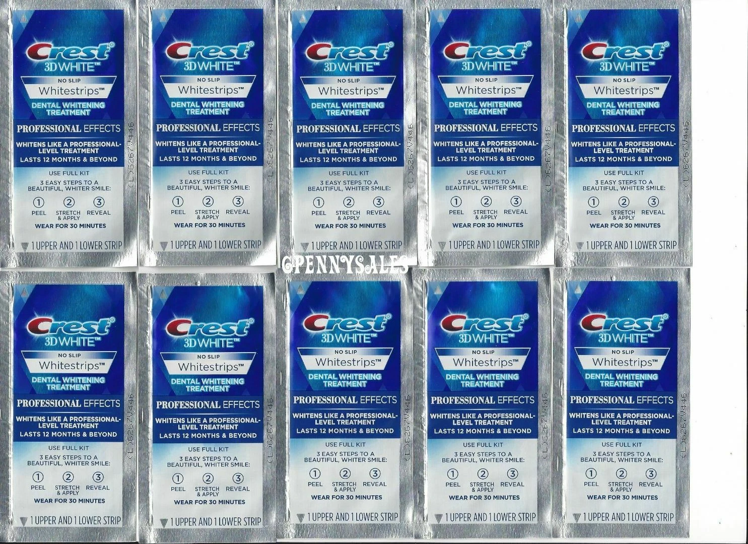 Crest 3D Whitestrips Professional Effects 10 Treatments 20 Strips - EXP 5/26