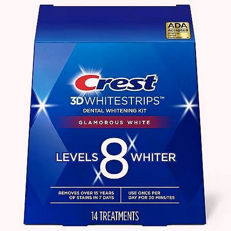 Crest 3D Whitestrips 1 Week Smile Transformation 8 Levels  In 1 Week Damaged Box