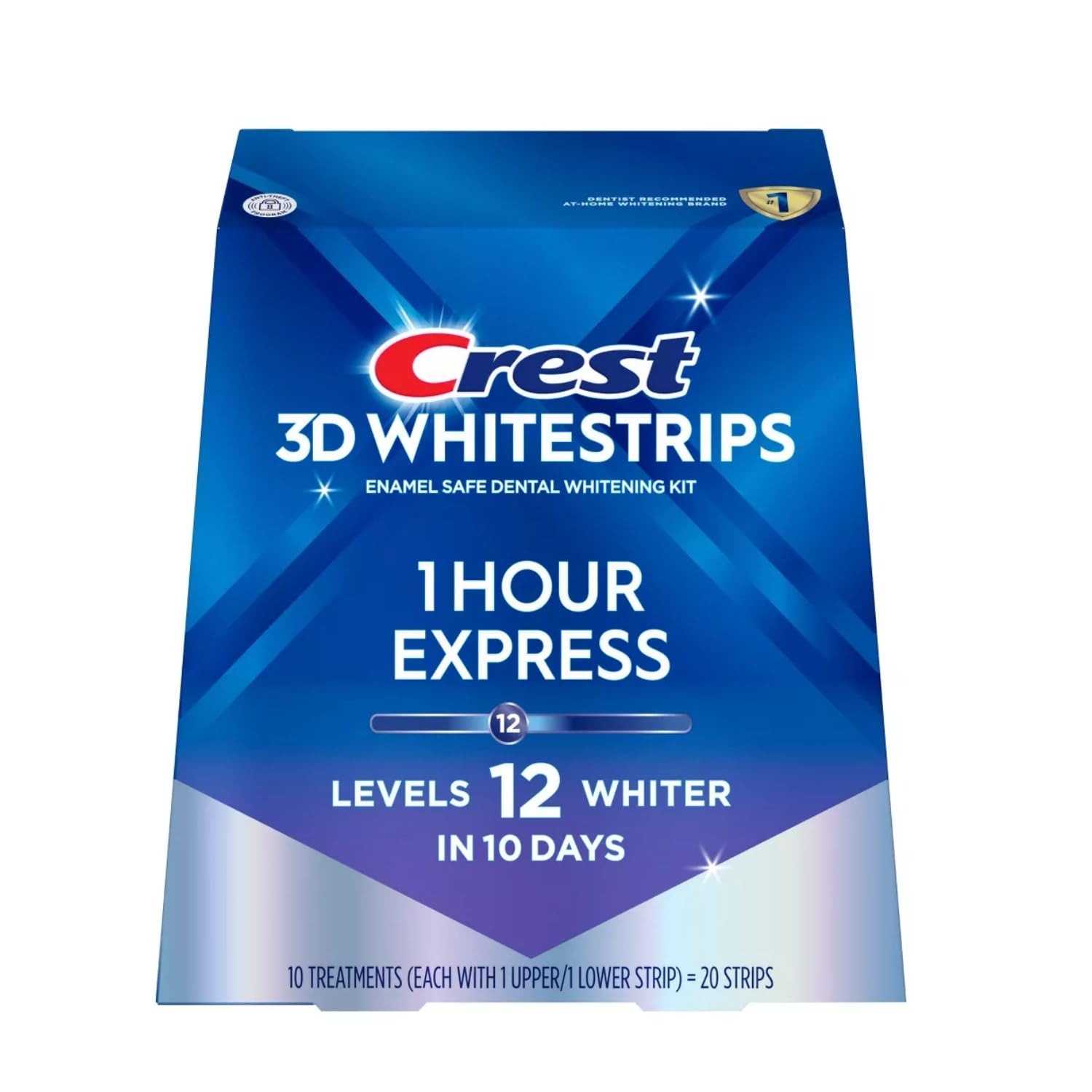 Crest 3D Whitestrips 1 Hour Express Dental Whitening Kit ~ 20 Strips ~ EXP 2027